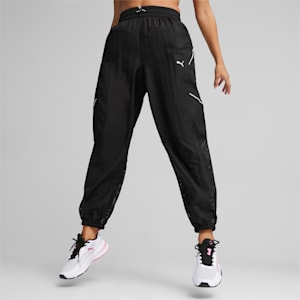 Pants de entrenamiento tejido para mujer PUMA FIT "Move", PUMA Black, extralarge